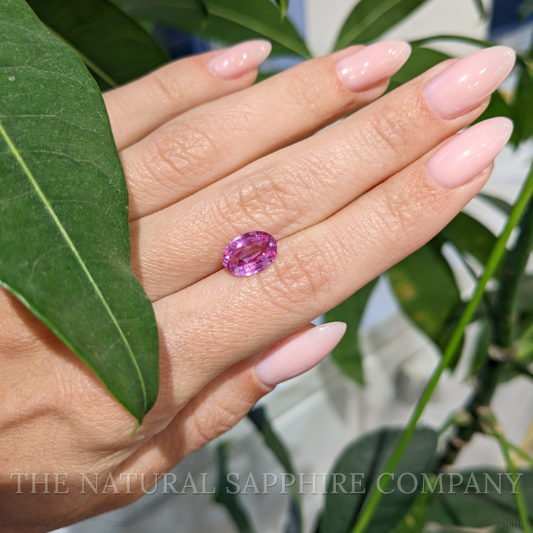 2.53 Ct. Purplish Pink Sapphire from Ceylon (Sri Lanka)