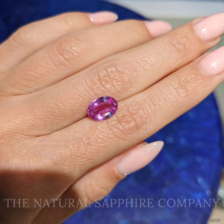 2.53 Ct. Purplish Pink Sapphire from Ceylon (Sri Lanka)
