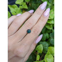 1.29 Ct. Bluish Green Sapphire from Ceylon (Sri Lanka) Life Style