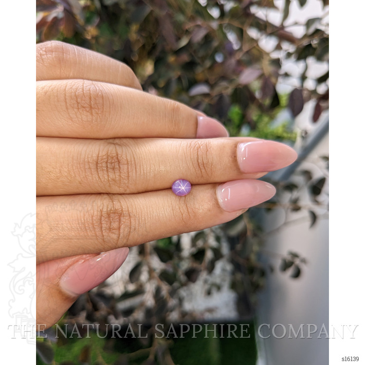 0.85 Ct. Purple Star Sapphire from Ceylon (Sri Lanka)