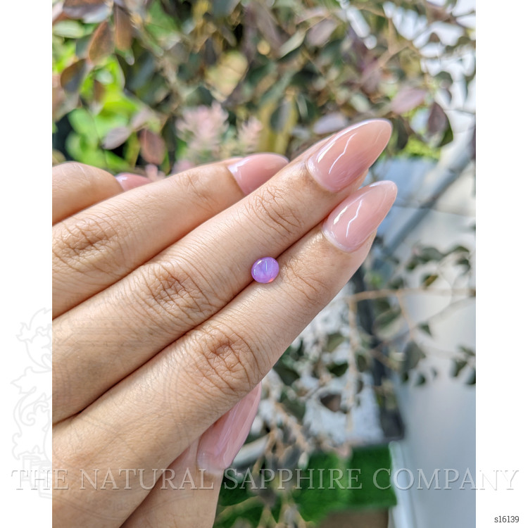 0.85 Ct. Purple Star Sapphire from Ceylon (Sri Lanka)