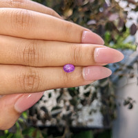 1.87 Ct. Pinkish Purple Star Sapphire from Ceylon (Sri Lanka) Life Style