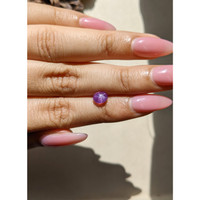 1.87 Ct. Pinkish Purple Star Sapphire from Ceylon (Sri Lanka) Life Style