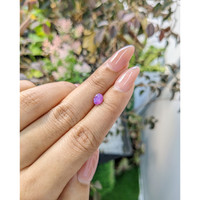0.97 Ct. Pinkish Purple Star Sapphire from Ceylon (Sri Lanka) Life Style