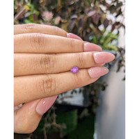 0.97 Ct. Pinkish Purple Star Sapphire from Ceylon (Sri Lanka) Life Style