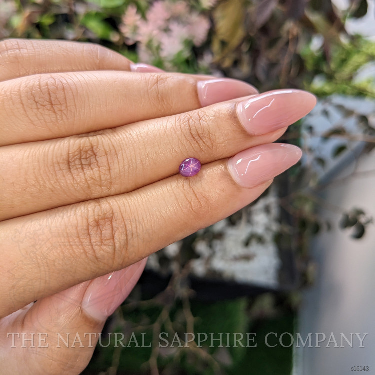 0.70 Ct. Purplish Pink Star Sapphire from Ceylon (Sri Lanka)