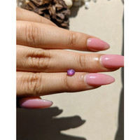 0.70 Ct. Purplish Pink Star Sapphire from Ceylon (Sri Lanka) Life Style