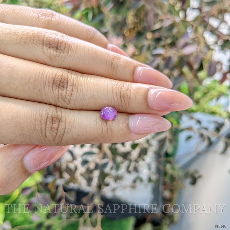 0.96 Ct. Purple Star Sapphire from Ceylon (Sri Lanka)