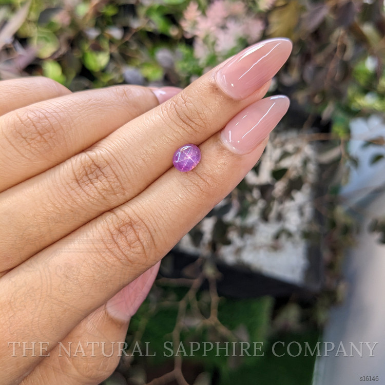 0.96 Ct. Purple Star Sapphire from Ceylon (Sri Lanka)
