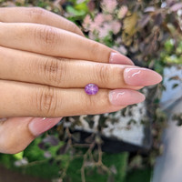 0.96 Ct. Purple Star Sapphire from Ceylon (Sri Lanka) Life Style