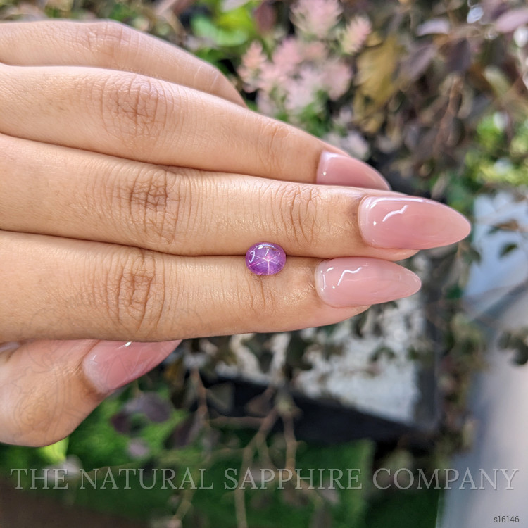 0.96 Ct. Purple Star Sapphire from Ceylon (Sri Lanka)