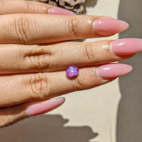 0.96 Ct. Purple Star Sapphire from Ceylon (Sri Lanka) Life Style