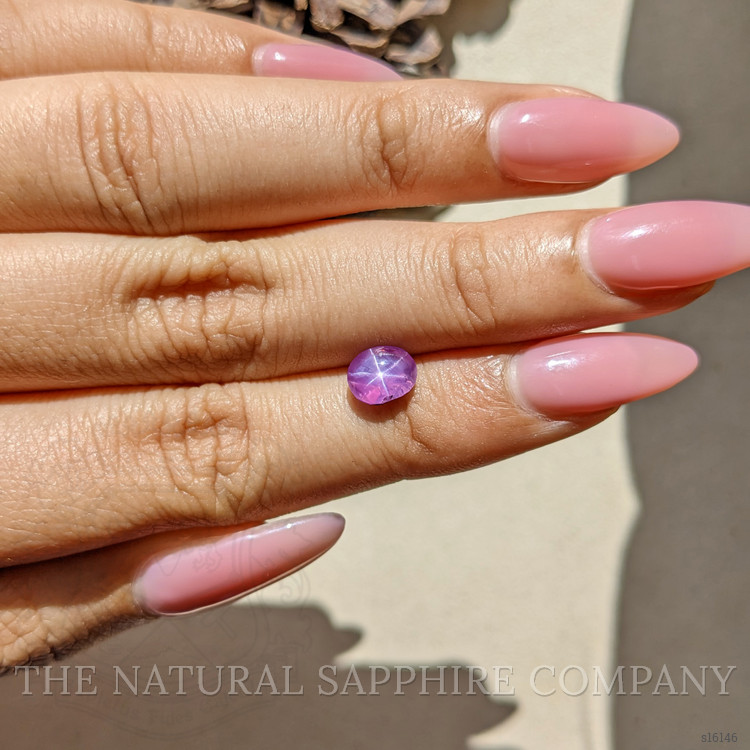 0.96 Ct. Purple Star Sapphire from Ceylon (Sri Lanka)