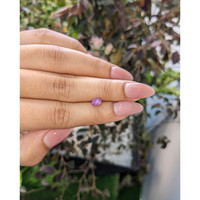 0.91 Ct. Purplish Pink Star Sapphire from Ceylon (Sri Lanka) Life Style