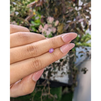 0.91 Ct. Purplish Pink Star Sapphire from Ceylon (Sri Lanka) Life Style