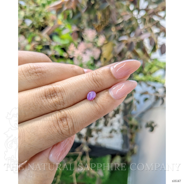 0.91 Ct. Purplish Pink Star Sapphire from Ceylon (Sri Lanka)