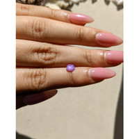 0.64 Ct. Pinkish Purple Star Sapphire from Ceylon (Sri Lanka) Life Style