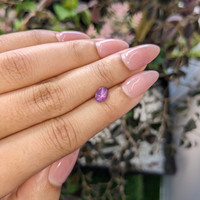 0.84 Ct. Purple Star Sapphire from Ceylon (Sri Lanka) Life Style