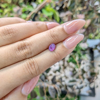0.84 Ct. Purple Star Sapphire from Ceylon (Sri Lanka) Life Style