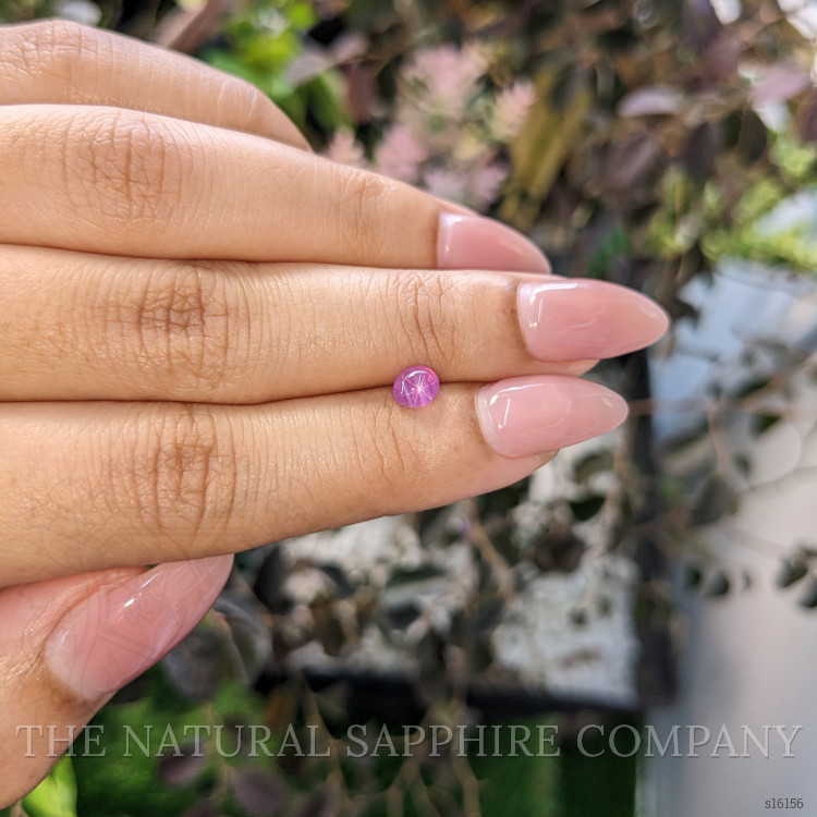 0.77 Ct. Purplish Pink Star Sapphire from Ceylon (Sri Lanka)