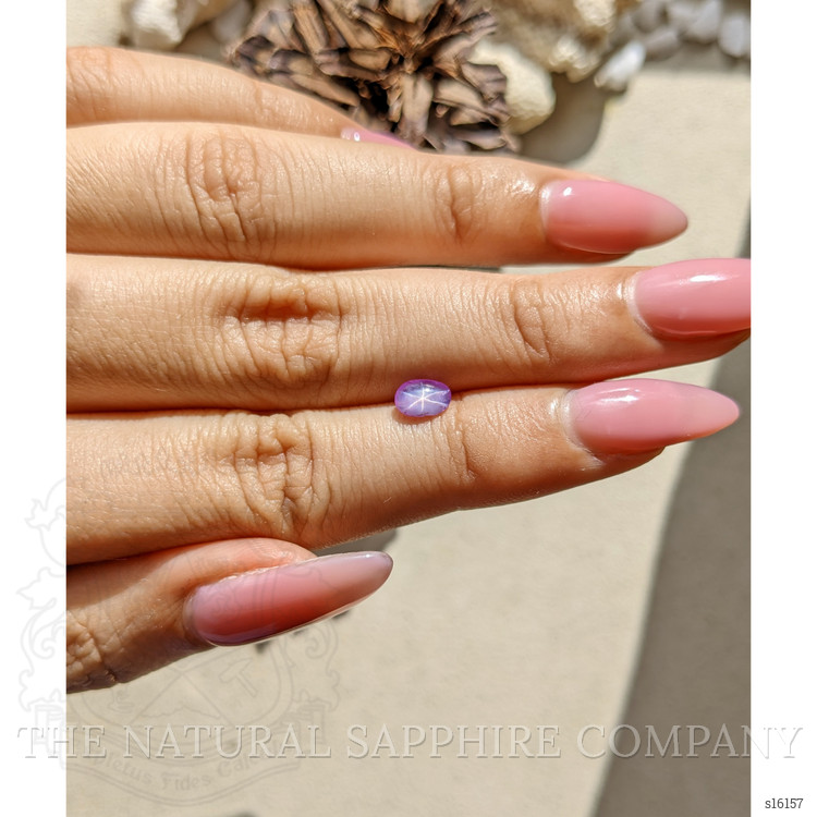 0.70 Ct. Purple Star Sapphire from Ceylon (Sri Lanka)