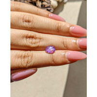 2.10 Ct. Purple Star Sapphire from Ceylon (Sri Lanka) Life Style