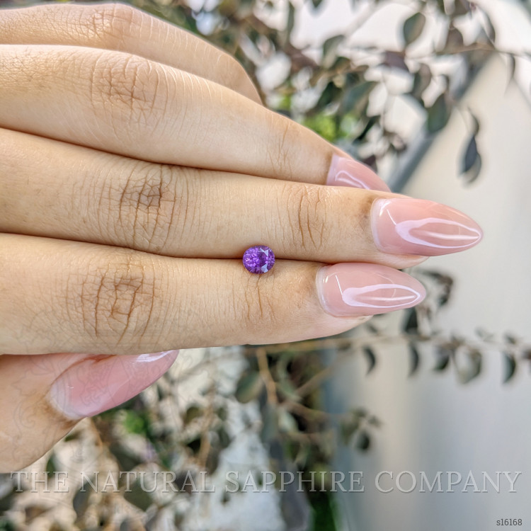 0.63 Ct. Pinkish Purple Sapphire from Ceylon (Sri Lanka)