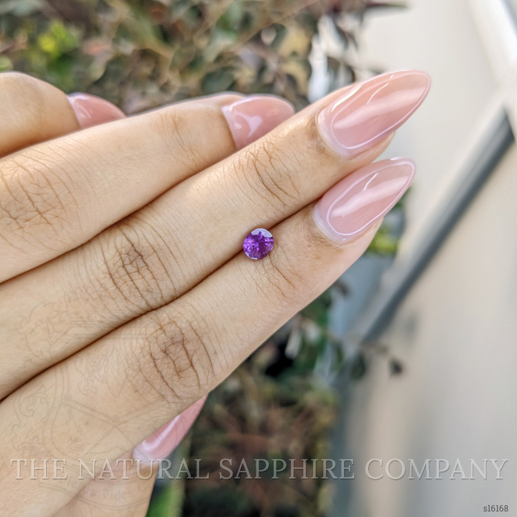 0.63 Ct. Pinkish Purple Sapphire from Ceylon (Sri Lanka)
