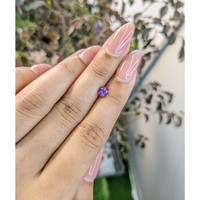 0.63 Ct. Pinkish Purple Sapphire from Ceylon (Sri Lanka) Life Style