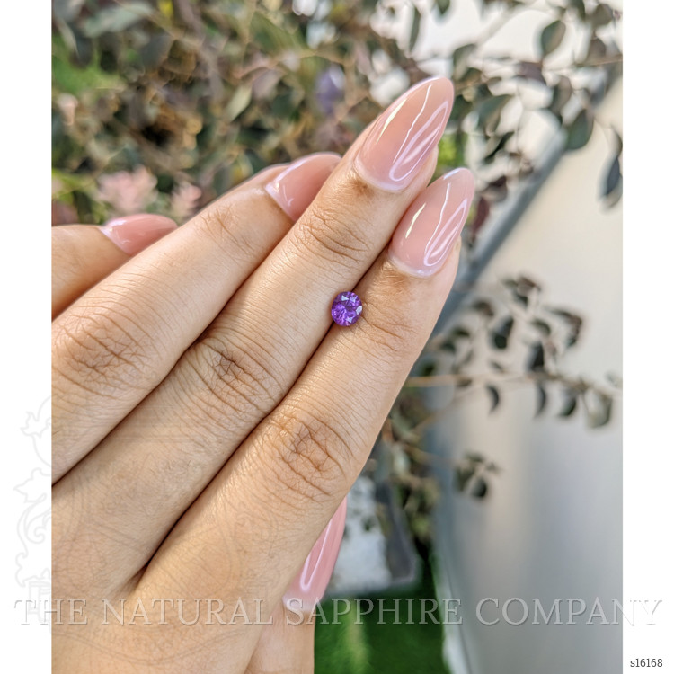 0.63 Ct. Pinkish Purple Sapphire from Ceylon (Sri Lanka)