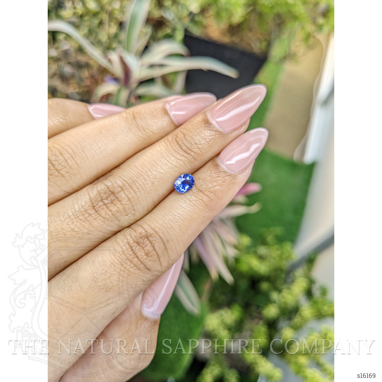 0.73 Ct. Blue Sapphire from Ceylon (Sri Lanka)