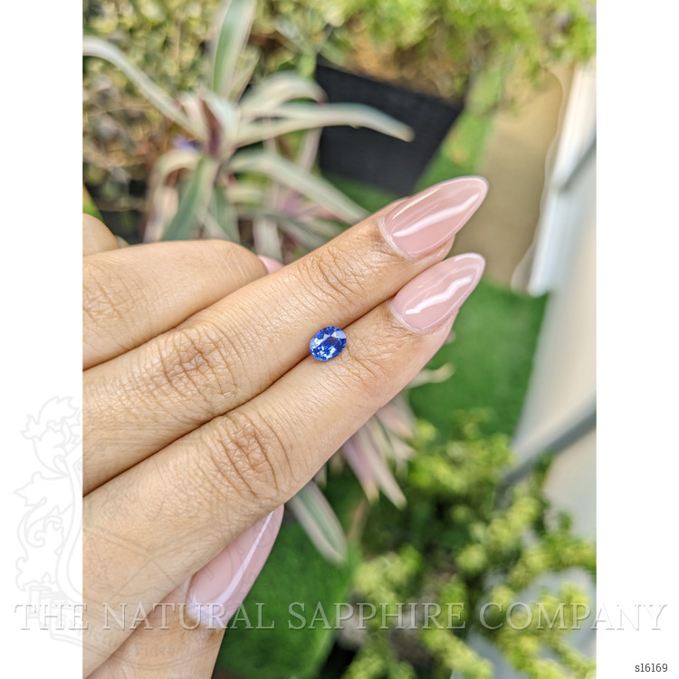 0.73 Ct. Blue Sapphire from Ceylon (Sri Lanka)