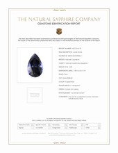 0.85 Ct. Purplish Blue Sapphire from Ceylon (Sri Lanka) Scan Report