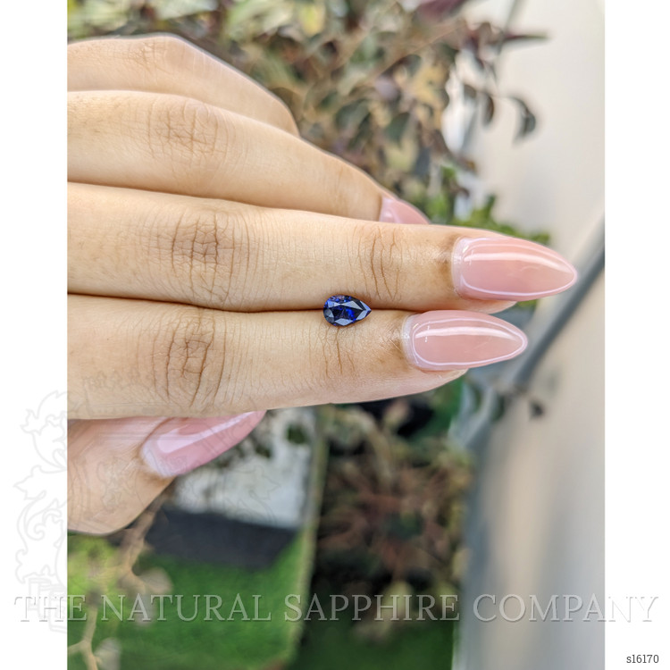 0.85 Ct. Purplish Blue Sapphire from Ceylon (Sri Lanka)