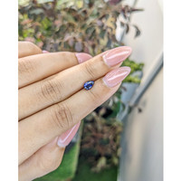 0.85 Ct. Purplish Blue Sapphire from Ceylon (Sri Lanka) Life Style