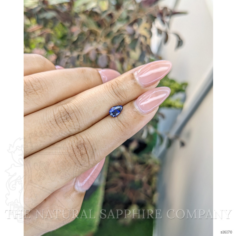 0.85 Ct. Purplish Blue Sapphire from Ceylon (Sri Lanka)