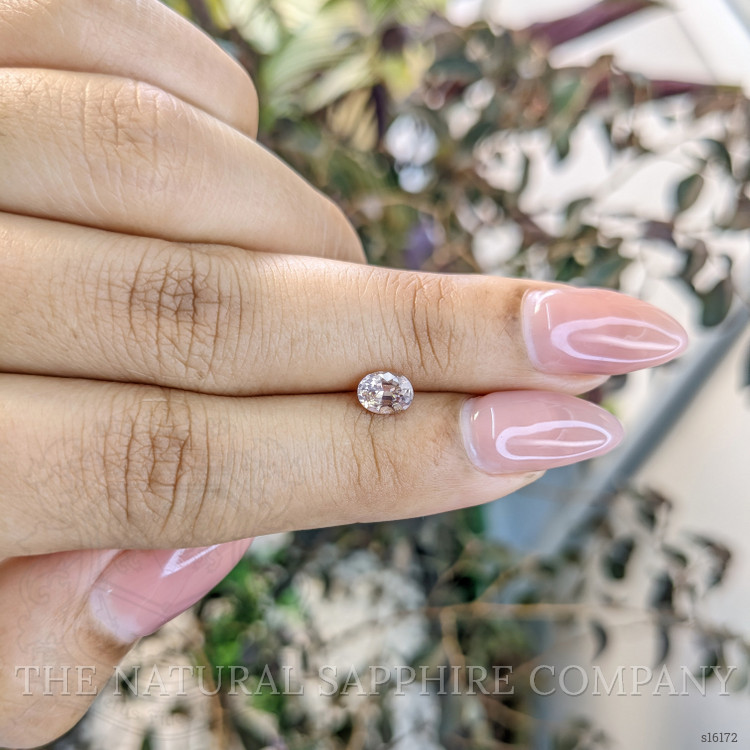 0.67 Ct. Peach Sapphire from Ceylon (Sri Lanka)