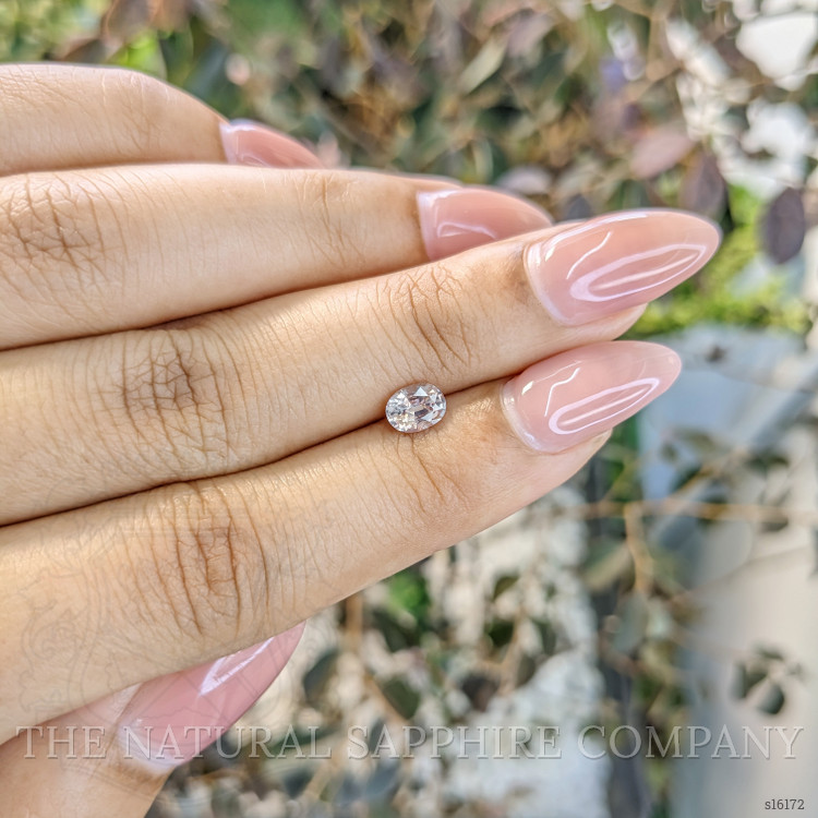 0.67 Ct. Peach Sapphire from Ceylon (Sri Lanka)