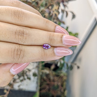 0.72 Ct. Pinkish Purple Sapphire from Ceylon (Sri Lanka) Life Style