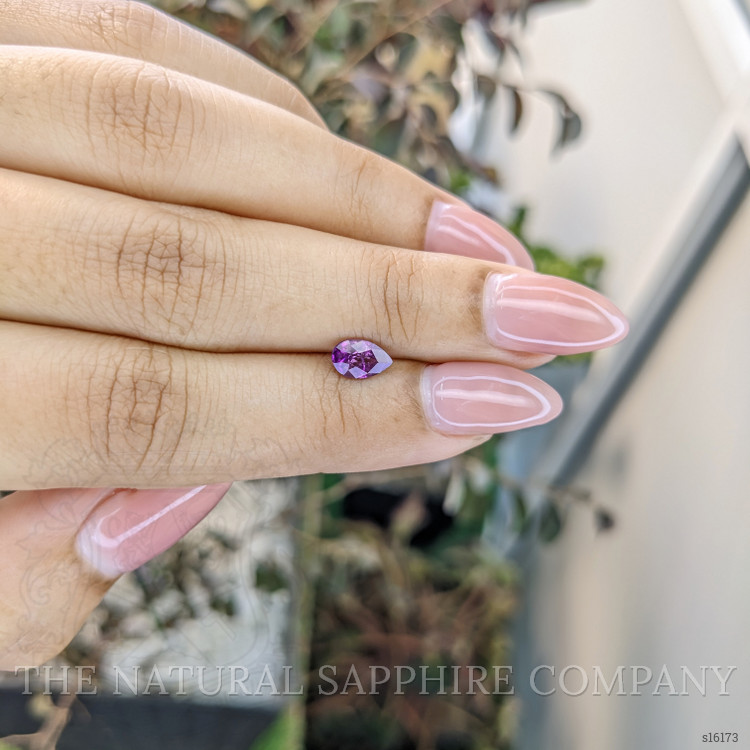 0.72 Ct. Pinkish Purple Sapphire from Ceylon (Sri Lanka)