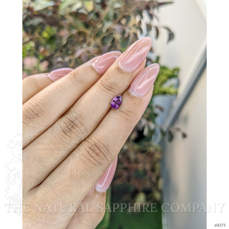 0.72 Ct. Pinkish Purple Sapphire from Ceylon (Sri Lanka)