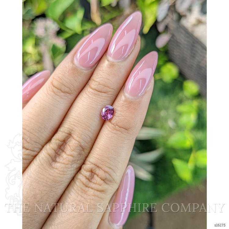 0.55 Ct. Purplish Pink Sapphire from Ceylon (Sri Lanka)