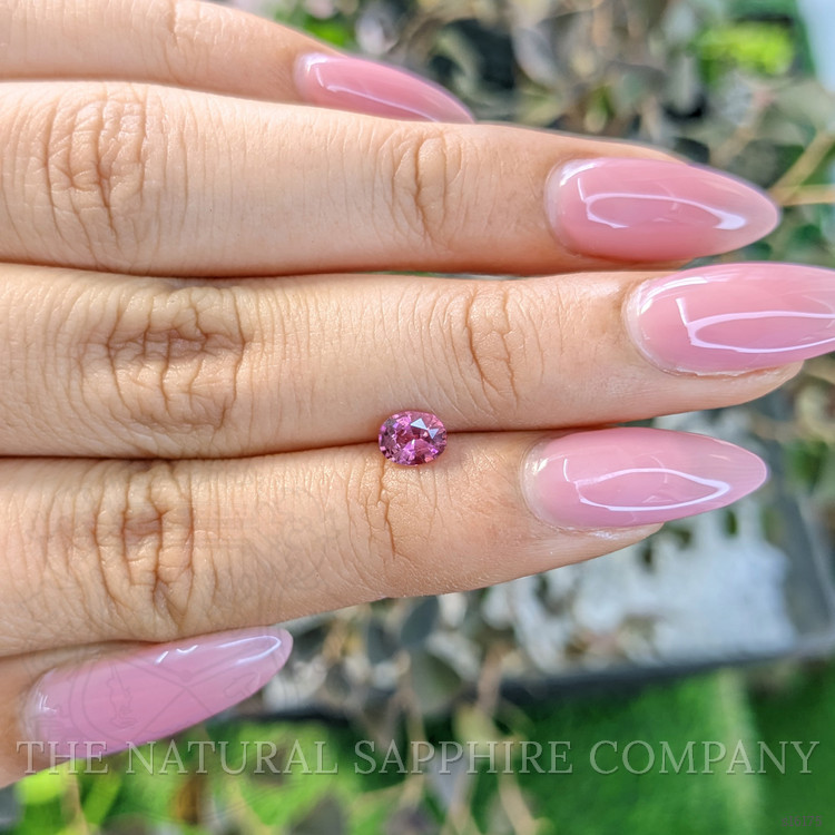0.55 Ct. Purplish Pink Sapphire from Ceylon (Sri Lanka)