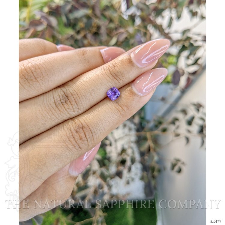 0.83 Ct. Purple Sapphire from Ceylon (Sri Lanka)