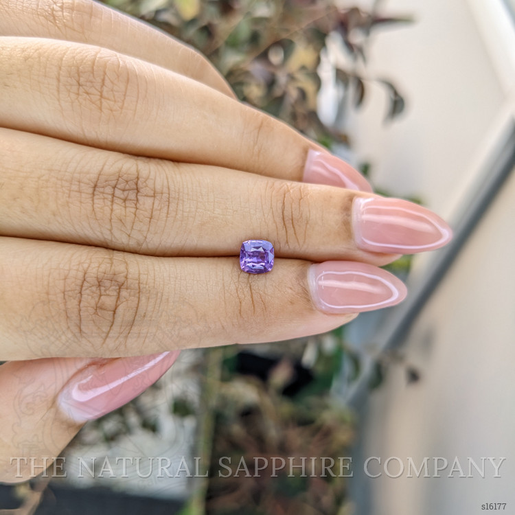 0.83 Ct. Purple Sapphire from Ceylon (Sri Lanka)