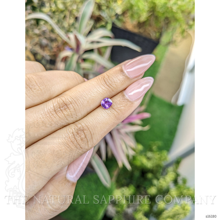0.76 Ct. Purple Sapphire from Ceylon (Sri Lanka)