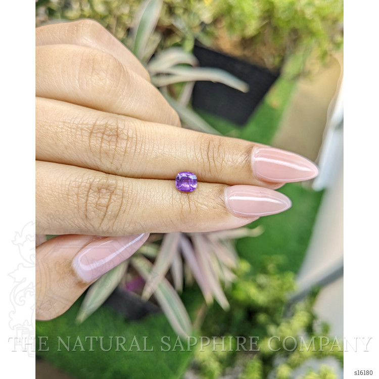 0.76 Ct. Purple Sapphire from Ceylon (Sri Lanka)