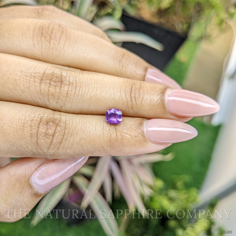 0.76 Ct. Purple Sapphire from Ceylon (Sri Lanka)