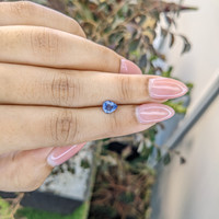 0.74 Ct. Blue Sapphire from Ceylon (Sri Lanka) Life Style