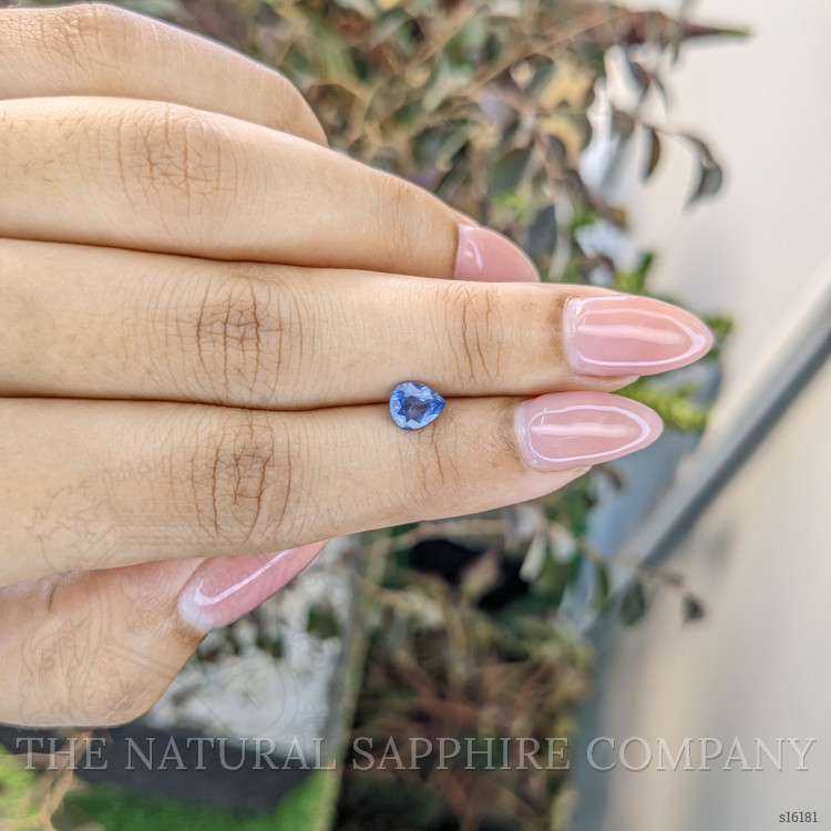 0.74 Ct. Blue Sapphire from Ceylon (Sri Lanka)